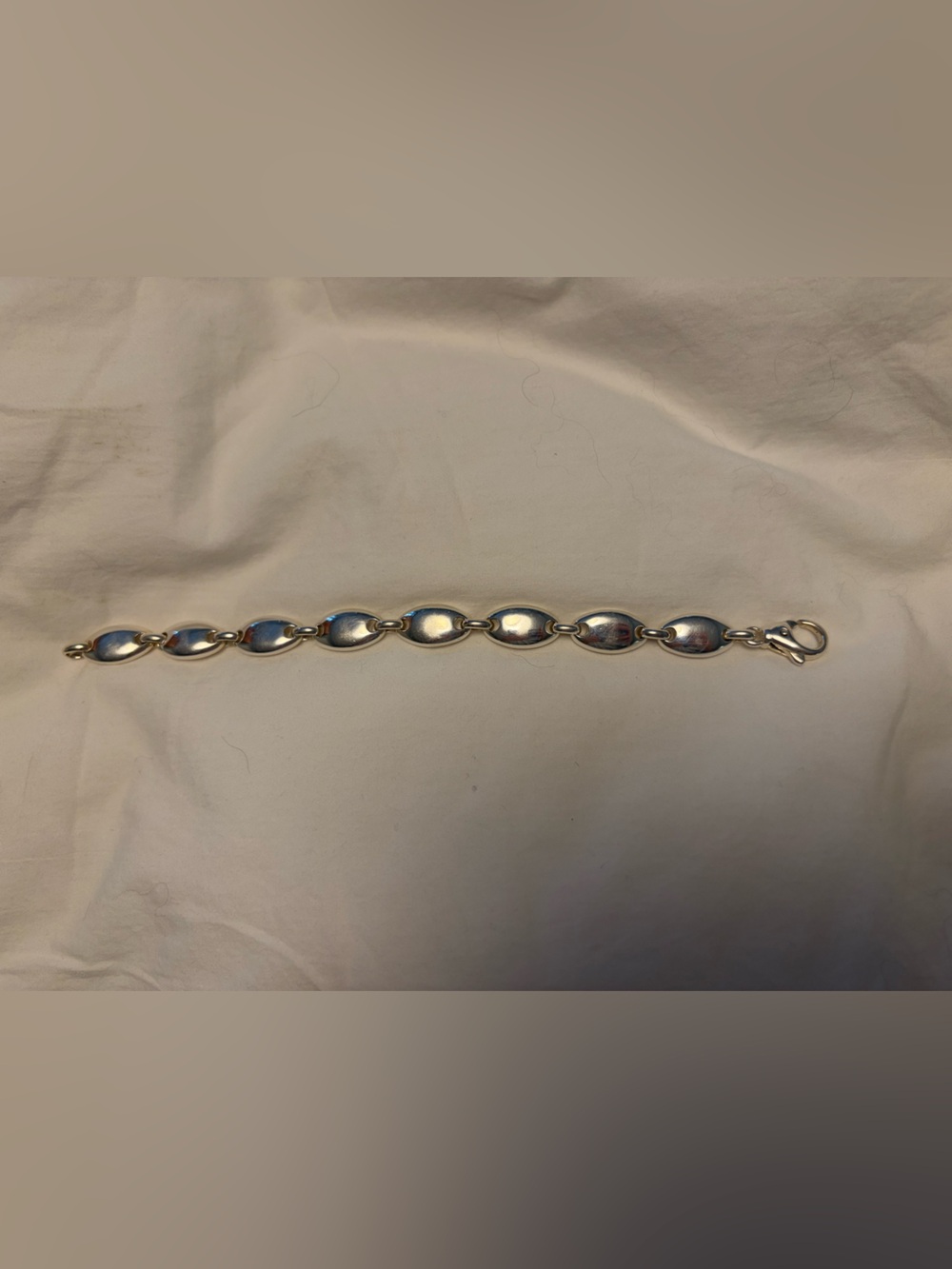 Tiffany & Co Vintage Pebble Link Bracelet Sterling Silver 45g